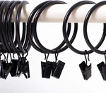 Kinjoek 40 Pcs Metal Curtain Rings With Clips Bulk, 2 Interior Diameter New. Price: $27.95.