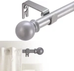 Curtain Rods For Windows 48 To 84-93 Inch, 5/8 32-93", Silver New. Price: $27.24.