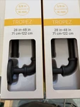 Pair Of Adler Indoor/outdoor Black Curtain Rod, Adjustable 28-48 New. Price: $39.99.