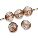 Crystal Golden Pink Bronze Baroque Czech Glass Beads, Central Cut, 9MM 10-PACK New. Price: $10.99.
