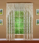 Today's Curtain Floral Vine Lace Panel 72", Ivory, 60W X 72L New. Price: $29.73.