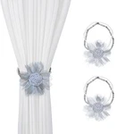 Suqiome 2 Pack Of Handmade Crystal Pearl Beaded Magnetic Rose Flower Curtain ... New. Price: $26.40.