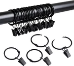 Splf 36 Pack Metal Openable Curtain Rings With Clips, 1.22 Inch Interior Diamete New. Price: $18.31.