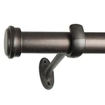 Decopolitan 7/8" Diameter End Cap Adjustable Curtain Rod Set New. Price: $31.53.