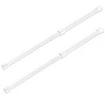 Windbreath 2 Pack White Shower Curtain Tension Rods, 53-98" Adjustable Spring... New. Price: $42.20.