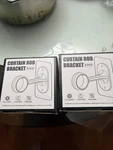 Antimbee Curtain Rod Brackets New. Price: $12.34.