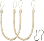 Bel Avenir Curtain Ropes Tiebacks Tie-backs, Handmade Holdbacks With 2 New. Price: $14.99.
