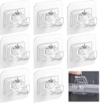 Curtain Rod Bracket No Drilling 8PCS, Self Adhesive Transparent New. Price: $12.83.