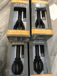 4X New Kenney 5/8" Fast Fit Milton Easy Install Curtain Rod, Black ,66 -120. Price: $119.99.