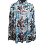 Tango Mango 1/4 Zip Athletic Top Xl Colorful Abstract Mock Neck Mesh Panels Pre-owned. Price: $30.00.