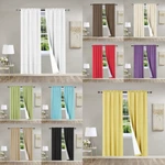 Solid Room Darkening Blackout Rod Pocket Lined 2PC Panels Curtain Decor R64 New. Price: $22.00.