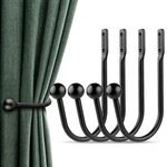 4 Pack Wall Mount Curtain Holdbacks Drapery Tiebacks Retro Window Hook For Home New. Price: $24.15.