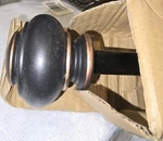 H.versailtex Decorative Curtain Rod, Black, 66"-120" Long, 3/4"DIA. HVUS-701 New. Price: $23.80.