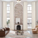 Sanceor Natural Linen Cream White Extra Long CURTAIN,20FT Custom Made Length ... New. Price: $85.43.