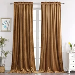 Benedeco Camel Velvet Curtains For Bedroom Window, Super Soft Luxury Drapes, ... New. Price: $53.30.