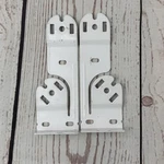 Rollease Double Vertical Skyline Brackets Set SLB660DBVW For Dual Shades - White New. Price: $13.76.