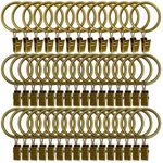 Durable Bronze Curtain Ring Clips, 1.5" Diameter, 60 Pack New. Price: $36.99.