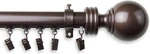 156 In. Cordless Traverse Curtain Rod W/40 Sliders Cocoa CH150-04-110-7 New. Price: $139.99.