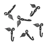 Living Ideas Forged Metal Leaf Hook Set Of 6 Pcs Wrought Iron Handmade New. Price: $30.74.