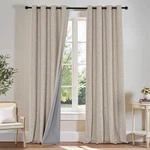 Pony Dance Linen Blackout Curtains For Bedroom 84 Inches Long, Thermal Insulated New. Price: $39.99.