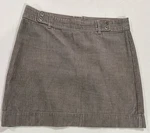 Ann Taylor Loft Corduroy Skirt Women's Size 8 Gray Zip Up W/ Belt Loops Pre-owned. Price: $16.99.