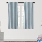 Shineland Short Curtains For Bedroom Windows, Light Blue New. Price: $38.74.
