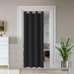 Aosky Curtains For Doorway Privacy, Black 25"W X 40"L (pack Of 1), New. Price: $14.29.