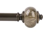 Kamanina Curtain Rods For Windows 72 To 144 Inches (6-12FT) Bronze Heavy New. Price: $26.59.
