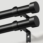 Kamanina Curtain Rods Pack, Heavy Duty For Windows 66 To 120 In... New. Price: $74.98.