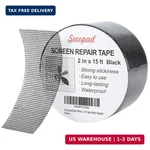 Secopad Black Window Screen Repair Tape, 2 X 15 Ft (180IN) Kit New. Price: $11.42.