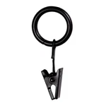Petit Window Curtain Clip Rings, 14-PACK, Black New. Price: $22.59.