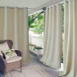 Connor Solid Indoor/outdoor Curtain Single Panel 52 X 108 Inch Taupe New. Price: $29.99.