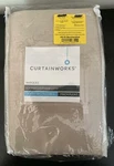 Curtainworks Marquee 144 Inch Rod Pocket Window Panel Sand Open. Price: $22.00.