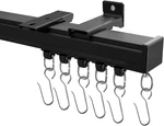 Ceiling Curtain Track For Room Dividers & Showers 3-6FT, Black New. Price: $75.99.