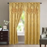Elegant Comfort Aurora Jacquard Look Curtain Panel Set With Attached Valance ... New. Price: $34.31.