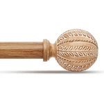 Wood Curtain Rod For Windows 66 To 120 Inch, 1'' Diameter Adjustable Heavy Du... New. Price: $49.32.