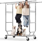 Clothes Rack Heavy Duty Clothing Load 650 Lbs Collapsible Garment With New. Price: $133.32.