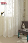 Vogol White Rod Pocket Sheer Curtains 96 Inches Long Leaves Embroidered Window New. Price: $59.97.