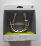 Threshold Decorative Drapery Holdbacks Set Of 2 - Brushed Nickel. New In Box. Price: $9.99.
