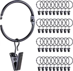 36 Pack Openable Metal Curtain Rings With Clips, 1.22 Inch Interior Diameter, Fi New. Price: $22.51.