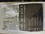 Shineland Blackout Pinch Pleated Faux Linen Curtains White Thermal Insulation New. Price: $39.00.