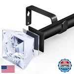 Daintier 3/4 Inch Single Window Curtain Rod Diamond Acrylic FINIAL66-120 New. Price: $41.51.