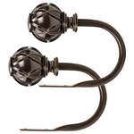 Decorative Curtain Drapery Holdbacks Netted Texture Finials Antique BRONZE1 Pai New. Price: $22.57.