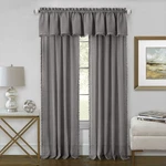 Achim Home Furnishing: Wallace Gray Semi-sheer Window Curtain Rod Pocket Panel, New. Price: $29.99.