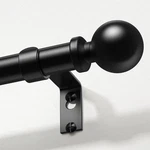 Wolistsa Curtain Rods 48 To 84 Inch, Black 36''-88'' (1 Pack), New. Price: $35.99.