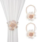 For Curtain Tiebacks Suqiome 2 Pack Of Handmade Crystal Pearl Beaded Magnetic... New. Price: $25.27.