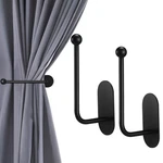 2 Pcs Adhesive Curtain Holdbacks No Drill Tie Backs... New. Price: $19.86.