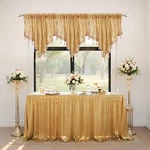 Gold Beaded Curtain Valances For Windows 3 Pcs, Boho Glitter Triangle Sequin ... New. Price: $35.11.