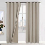 Bgment Linen Color Blackout Curtains 52X120 Bedroom Panels Set, New. Price: $59.99.