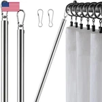 Greeily Pull Wand Drapery Rod For Curtains 2 Pack Adjustable New. Price: $24.12.